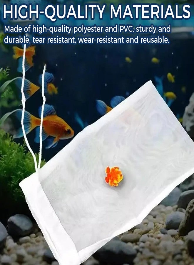 LINYUEARUI 20pcs Aquarium mesh Media Filter Bag, Nylon Media Filter Bag, Suitable for Various Filters Such as Water Tank Filters, Aquarium Filters, Collection pits, Dry or Wet Filters, etc. - Image 3